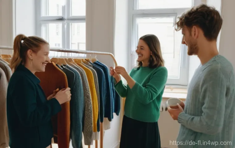 재생 섬유로 만든 의류의 시장 경쟁력 - A thoughtful young German consumer, dressed in contemporary everyday wear, stands in a brightly lit,... 재생 섬유로 만든 의류의 시장 경쟁력 - A thoughtful young German consumer, dressed in contemporary everyday wear, stands in a brightly lit,...