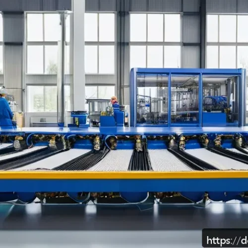 Home 29 재생 섬유 기술 발전을 위한 연구 - A high-tech recycling facility in Germany showcasing advanced chemical fiber recycling processes: in...