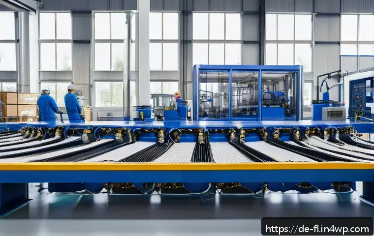 재생 섬유 기술 발전을 위한 연구 - A high-tech recycling facility in Germany showcasing advanced chemical fiber recycling processes: in...